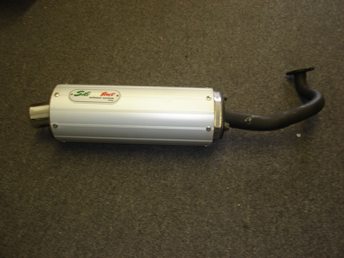 Exhaust canister with pipe 2 stroke 50cc vento TritonR4 GMI 107 -1579